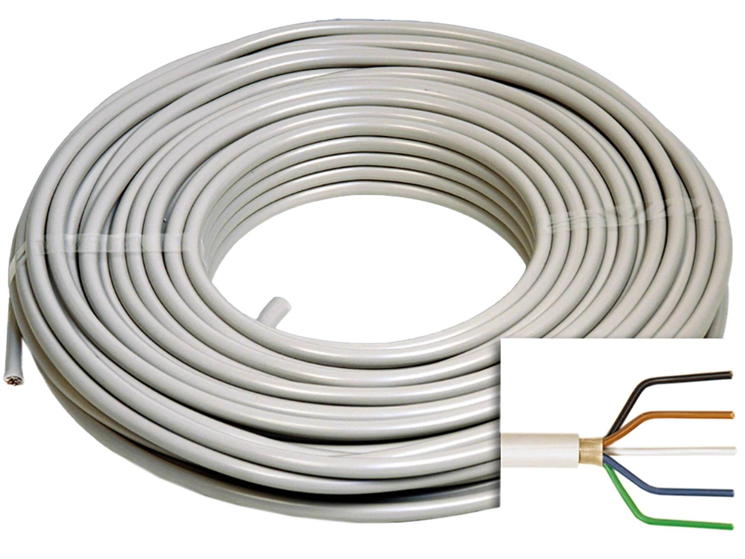 Emskabel Feuchtraumleitung NYM-J 5 x 2,5 mm² 50 m - Robuste Elektroinstallation für Feuchträume Emskabel Feuchtraumleitung NYM-J 5 x 2,5 mm² 50 m - Robuste Elektroinstallation für Feuchträume