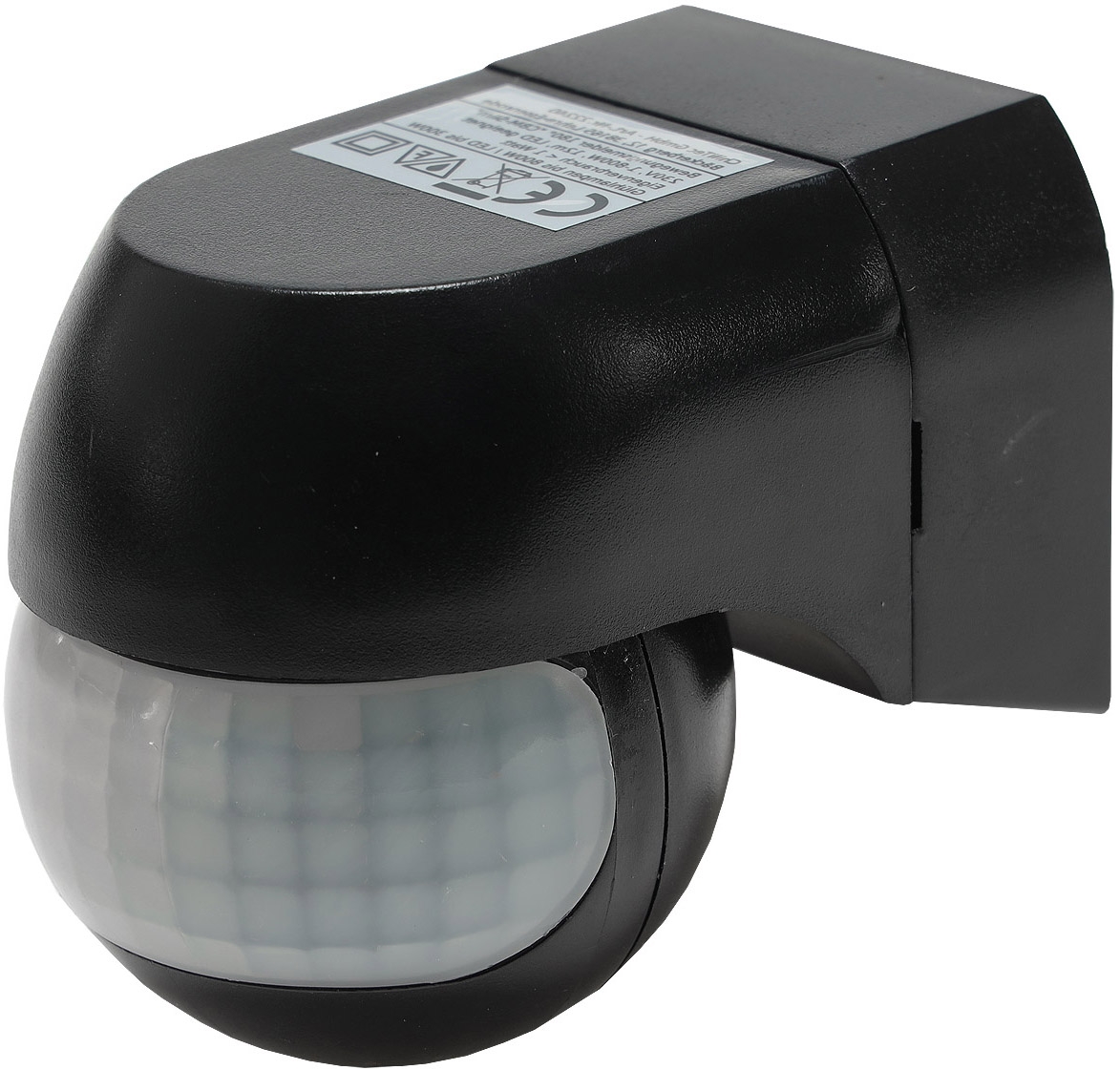 Aufputz Bewegungsmelder "CBM-Slim" 180° LED geeignet, IP44, 1-800W, schwarz 